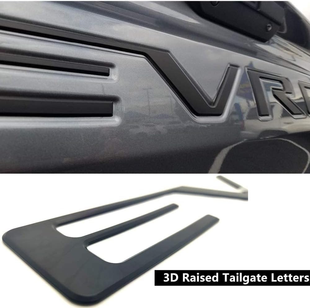 3D Raised Matte Black Tailgate Letters For 2019-2023 Chevy Silverado 1500 & 2500HD – Custom Adhesive-Backed Decals 7 thumbnail image