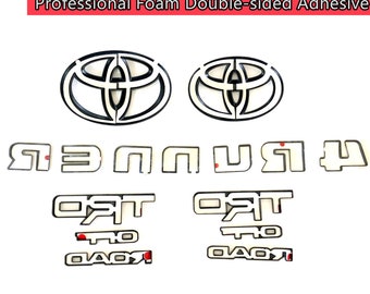 2010-2024 4RUNNER BLACKOUT EMBLEM OVERLAY KIT GENUINE TOYOTA