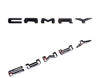OEM Toyota Blackout Emblem Overlay Kit – 7 Pieces For 2018-2023 Camry SE (Part #00016-32092)