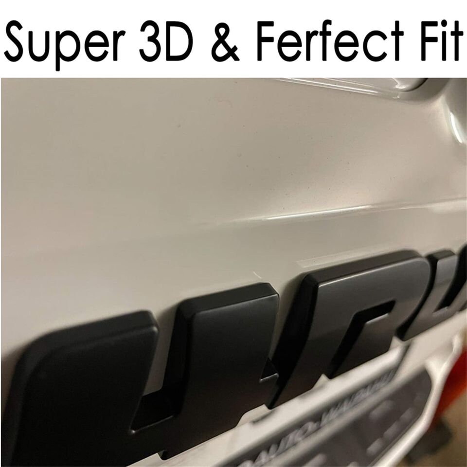 2PCS Set Overlay Gloss Black Out 4Runner Emblem Badge Fit For