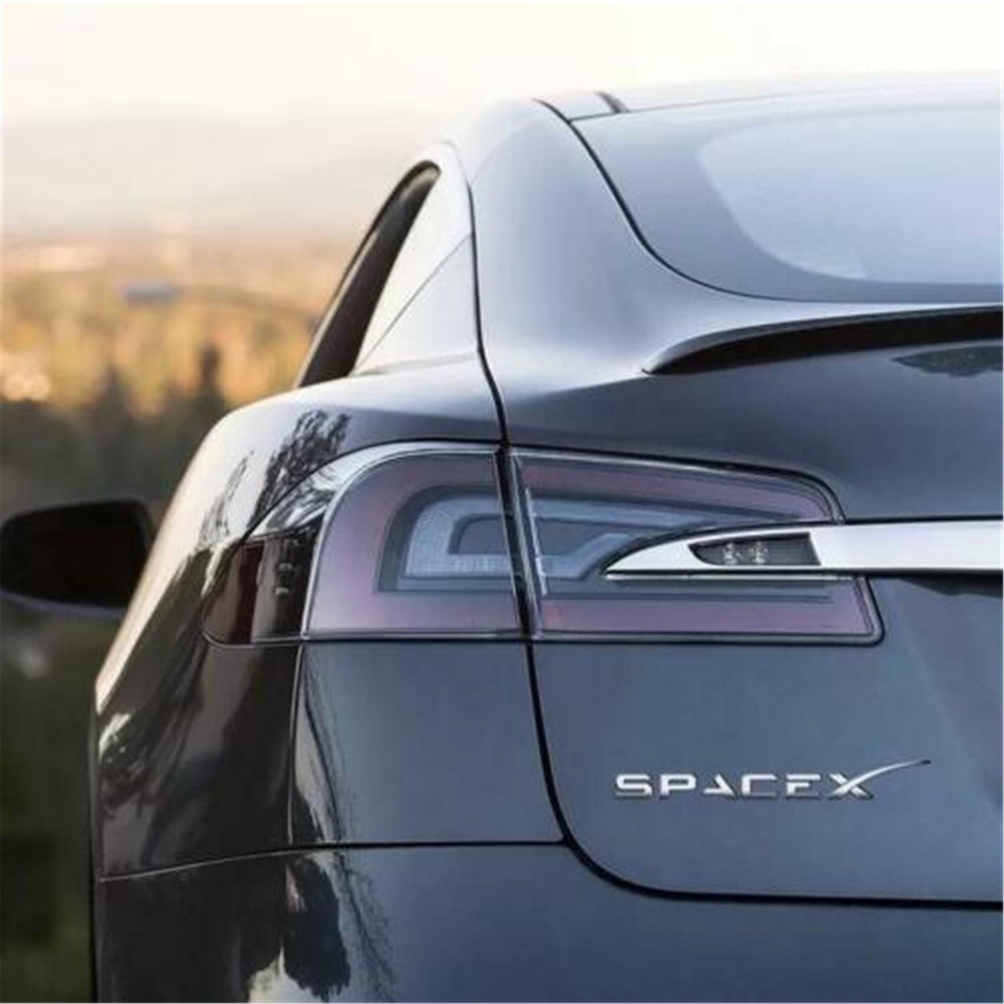 Tesla Model S Rear Emblem Let Spacex-style Letter Emblem for Tesla Model S 3 X Y Rear Trunk Badge ...