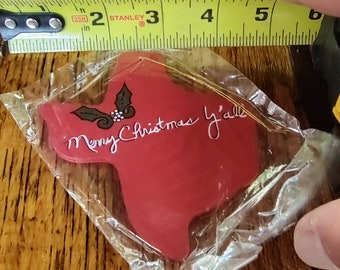 Vintage Texas Christmas Ornament