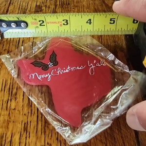 Vintage Texas Christmas Ornament