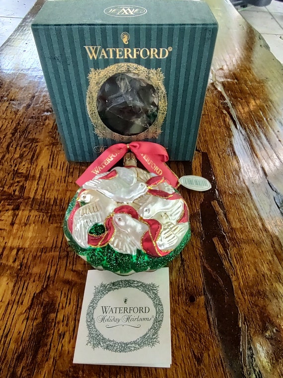 Waterford Heritage Heirloom Collection Christmas Ornament "Four Calling Birds"