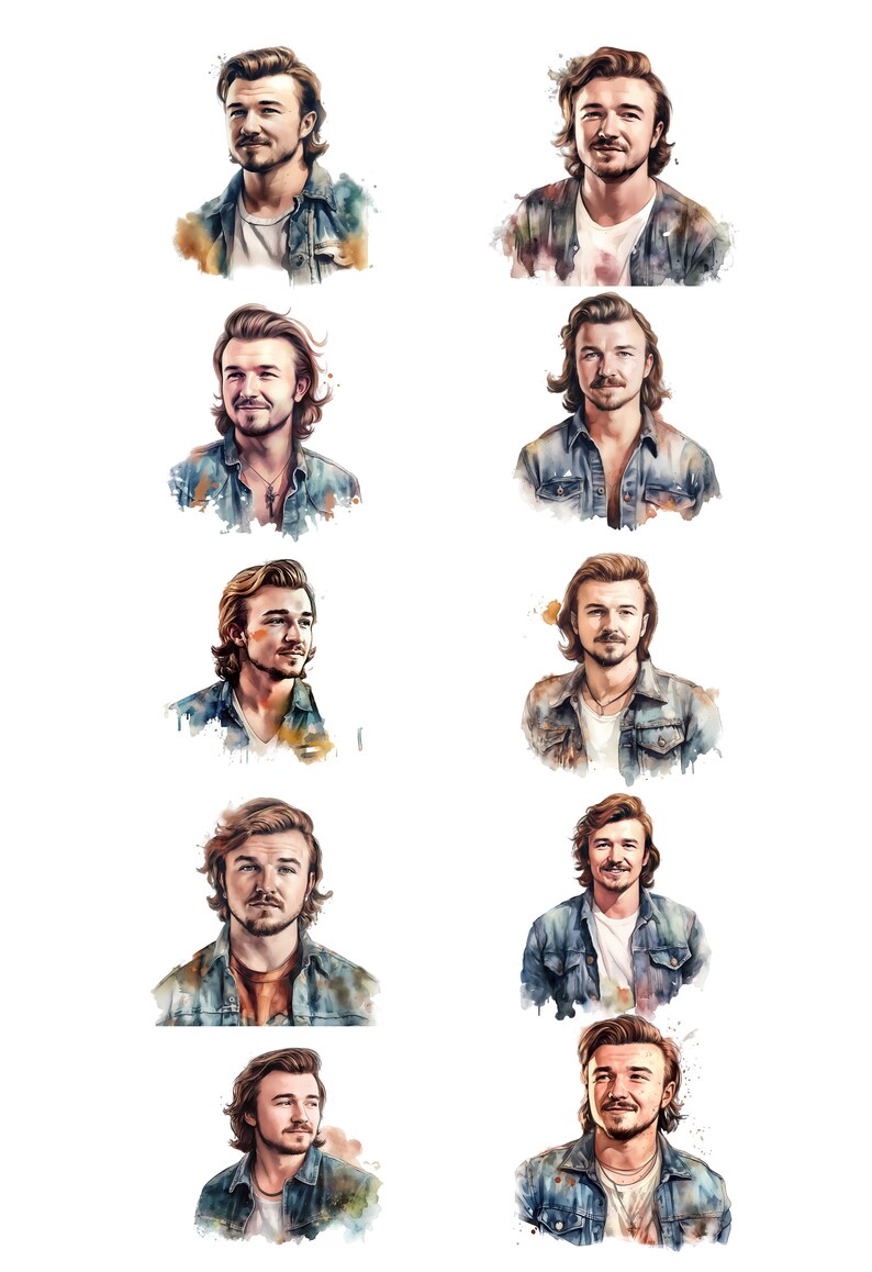 Morgan Wallen PNG, Morgan Wallen, Wallen PNG, Wallen Silhouette