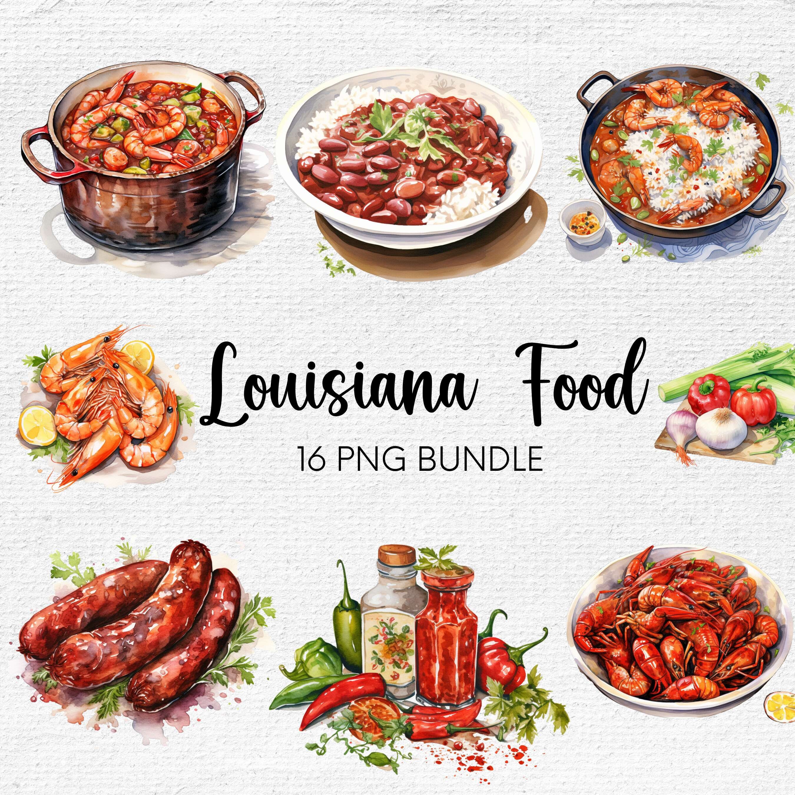 Louisiana Food PNG, New Orleans PNG, Cajun Cooking, Louisiana PNG