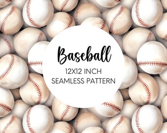 Baseball Background PNG, Baseball Seamless Digital Paper, Baseball PNG, Baseball Digital Seamless Pattern, Sports Scrapbook