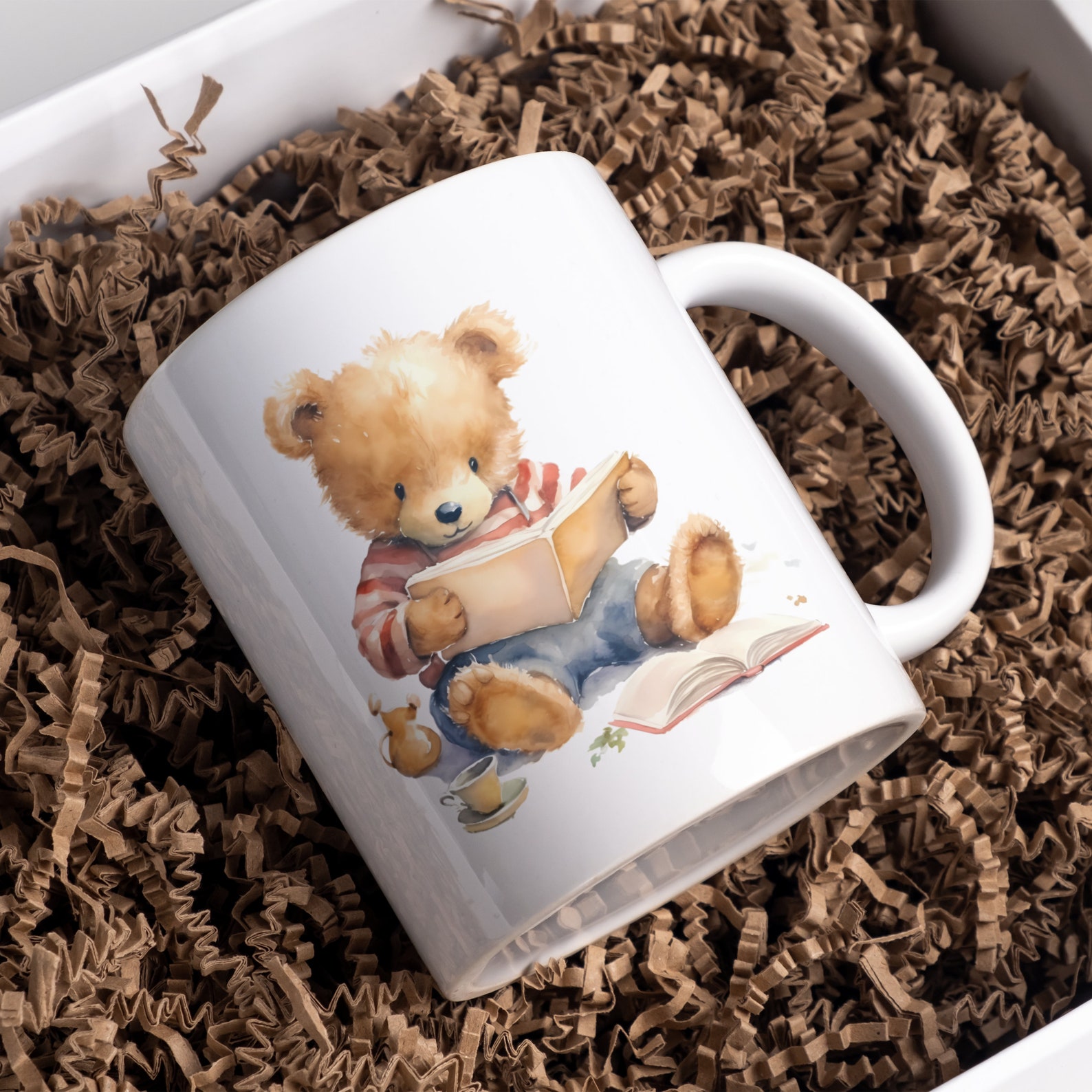 Bear Reading a Book Clipart, Bears Reading Books, Bear PNG, Cute Bears ...