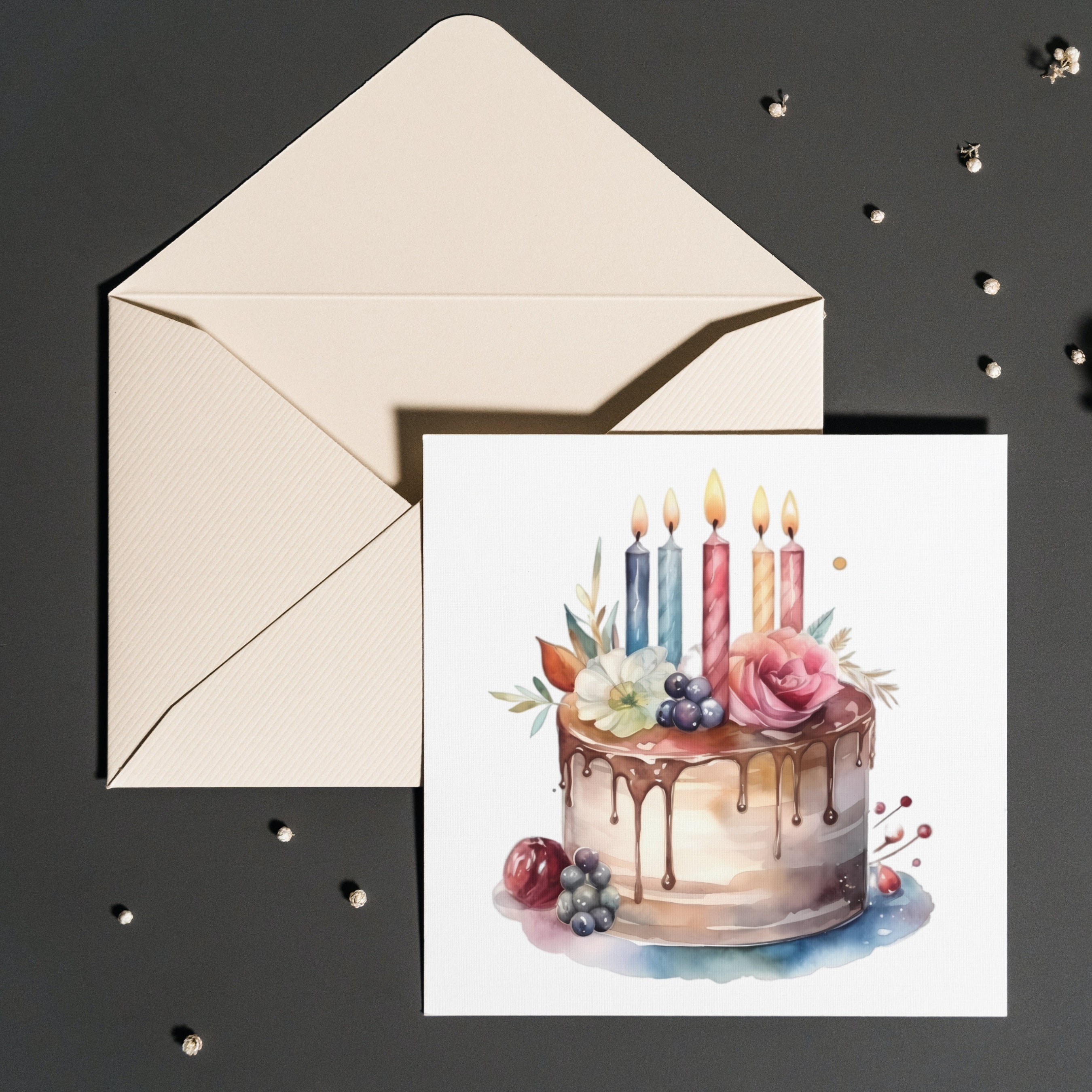 Watercolor Cake Clipart, Birthday Cake Clipart, Birthday Clipart ...