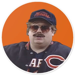 Adesivo Superfan Chris Farley - SNL Chicago Bears