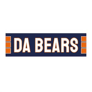 Adesivo per paraurti Da Bears - Decalcomania per auto Chicago Bears