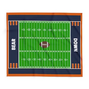 Bear Down Football Field Blanket - The Ultimate Game Day Essential