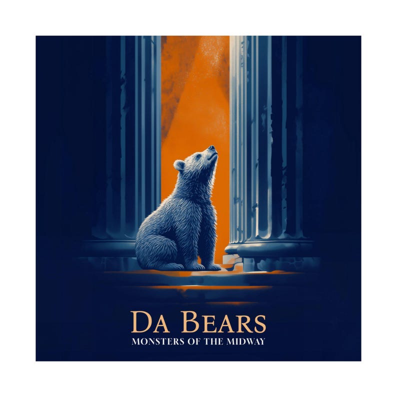 Chicago Bears Cinematic Poster - Da Bears - Monsters of the Midway image 6