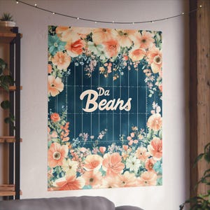 Poster floreale Chicago Bears - Stampa floreale Da Bears