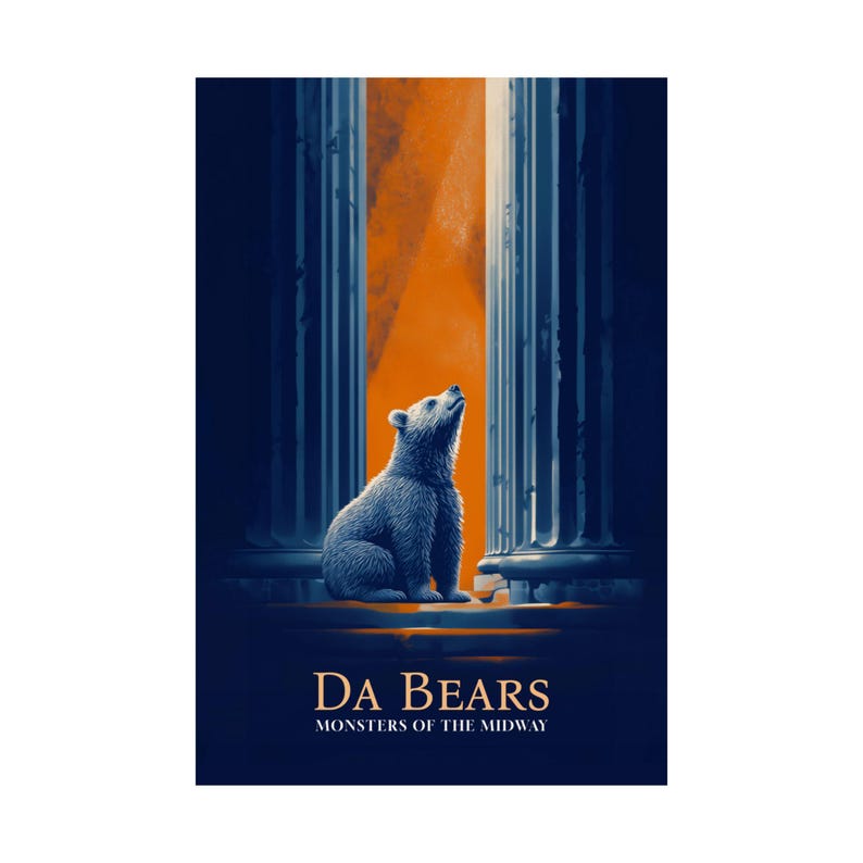 Chicago Bears Cinematic Poster - Da Bears - Monsters of the Midway image 2