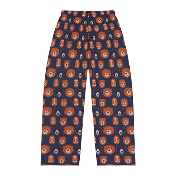 Chicago Bears Pajama Pants Men s Sleepwear Bears Footballs Pattern Etsy UK