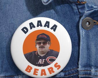 Chris Farley Chicago Bears Pin Button