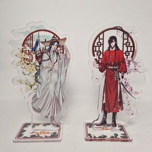 Zaky Heaven Official's Blessing - Tian Guan Ci Fu Cosplay Kettingen Hua Cheng Xie Lian Armbanden Karakter Sticker Set 14 Stuks, Metaal, Geen edelsteen