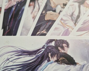 Husky and His White Cat Shizun bookmarks, Erha He Ta De Bai Mao Shizun.