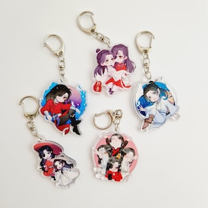 Portachiavi in acrilico con benedizione ufficiale del cielo, Hua Cheng, Xie Lian