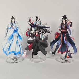 Acrylic stands Grandmaster of Demonic Cultivation, Mo Dao Zu Shi, Wei Wuxian, Lan Wangji. Pre order.