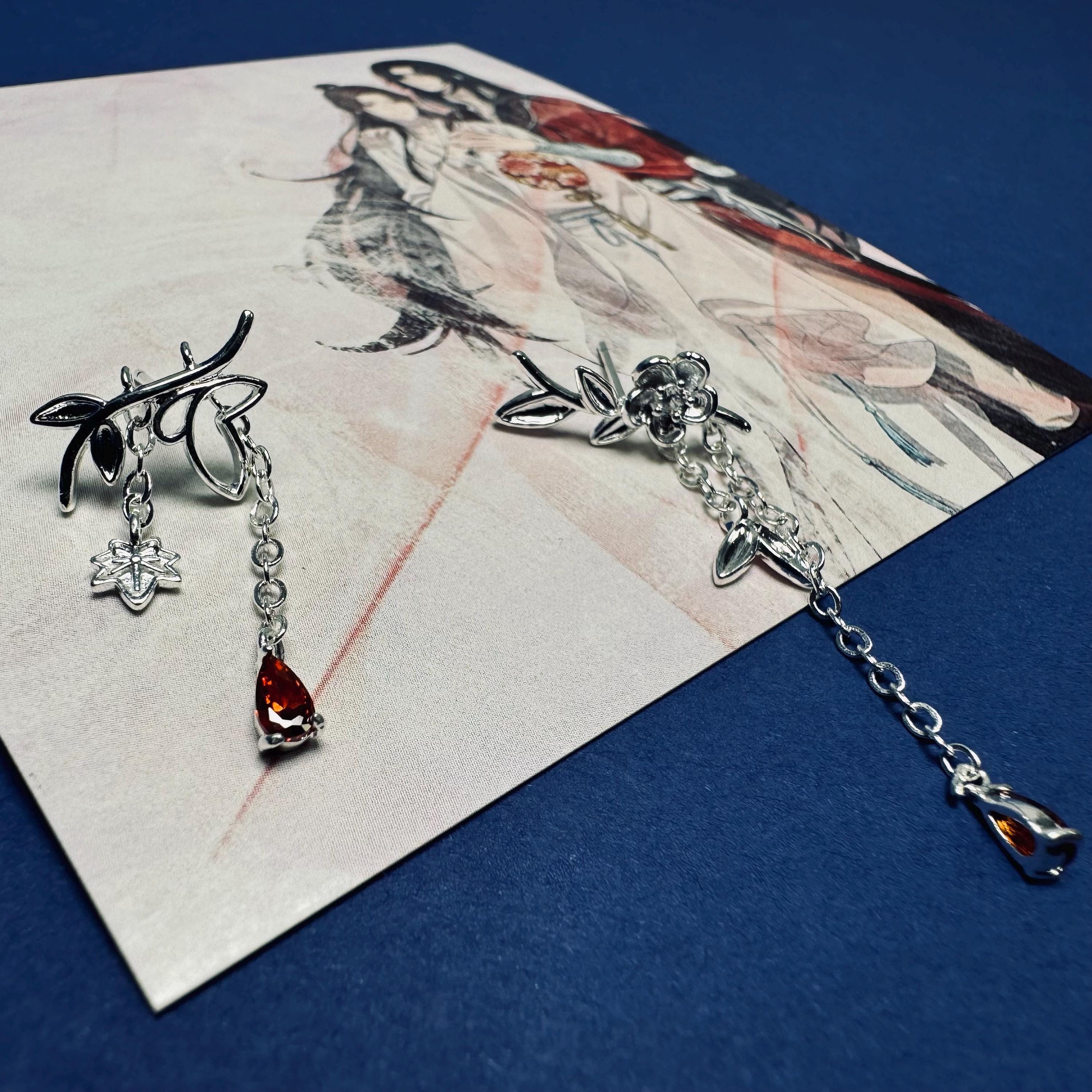 天官の祝福のイヤリング、ジュエリー、手作り、天官慈福、tgcf、華成