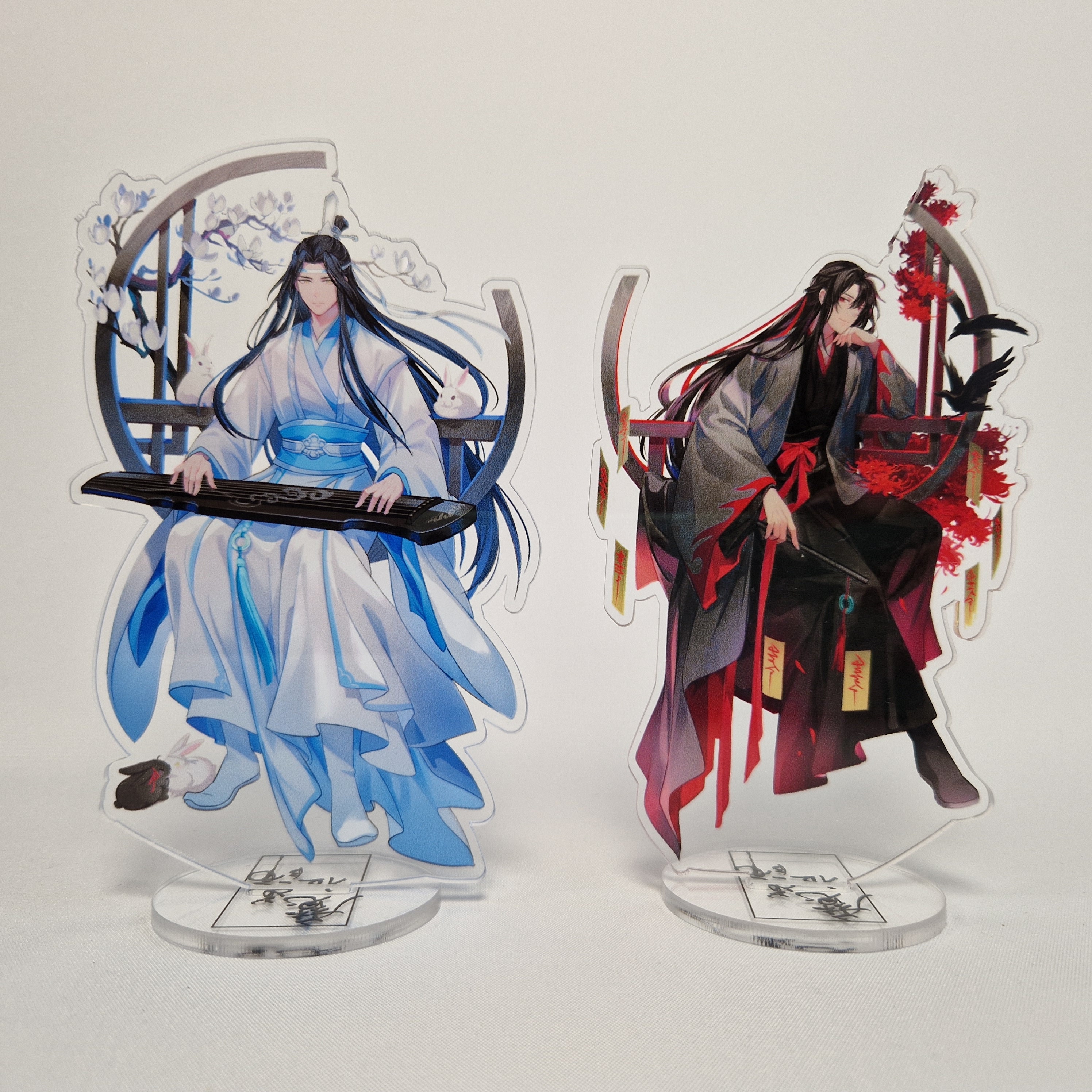 Anime Mo Dao Zu Shi Acrylic Stands Wei Wuxian Lan Wangji Figure Model Plate  Holder Anime Desktop Standing Card Collection Model Fans Gift B 