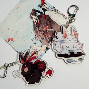 Mo Dao Zu Shi, MDZS, Grandmaster of Demonic Cultivation, Wuxian, Wangji, acrylic keychains.