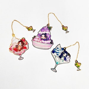 Enamel metal bookmarks - Grandmaster of Demonic Cultivation, Jiang Cheng, Wei Wuxian, Lan Wangji