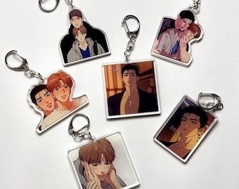 Jinx BL Keychains - Kim Dan, Joo Jaekyung, Boy Love Manhwa, manga