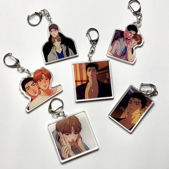 Acrylic Keychains Jinx, Manhwa, BL, Joo Jaekyung, Kim Dan, Korean