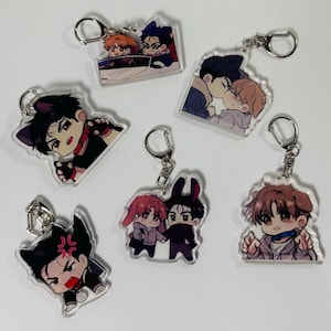 Acrylic keychains Jinx, Manhwa, BL, Joo Jaekyung, Kim Dan, Korean