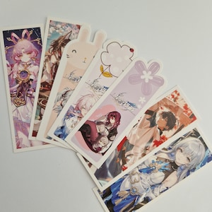 Honkai. Star Rail bookmarks, Kafka, March 7th, Fu Xuan, Dan Heng and more