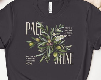 Palestine Olive Shirt, Palestine T-shirt, Free Palestine Indipendence Tee, Palestine Women Gift, Palestinian Clothing Gift, Activist Gift