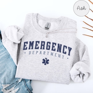 Bluza z kapturem dla oddziału ratunkowego, sweter dla oddziału ratunkowego, bluza z kapturem dla pielęgniarki oddziału ratunkowego, prezent dla załogi oddziału ratunkowego, prezent dla współpracowników
