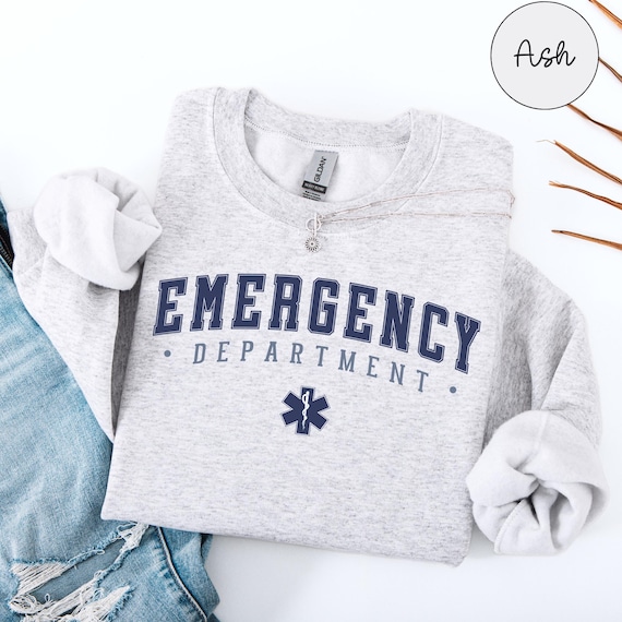 Emergency Department Sweatshirt, Emergency Room Sweater, ER Nurse Crewneck, Emergency Crew Gift, ER Squad Gift, Gift For Coworkers