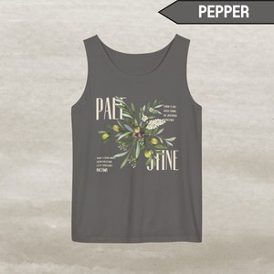 Palestine Olive Tank Top, Palestine T-shirt, Free Palestine Indipendence Tee, Palestine Women Gift, Palestinian Clothing Gift, Activist Gift