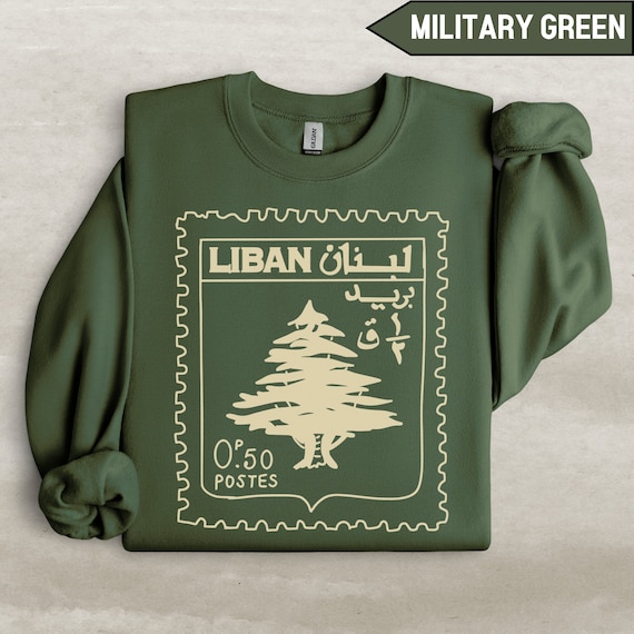 Lebanon Vintage Sweatshirt, Support Lebanon Sweater, Beirut Map Crewneck, Lebanese Flag Pullover,Free Palestine Shirt,Lebanese Activist Gift