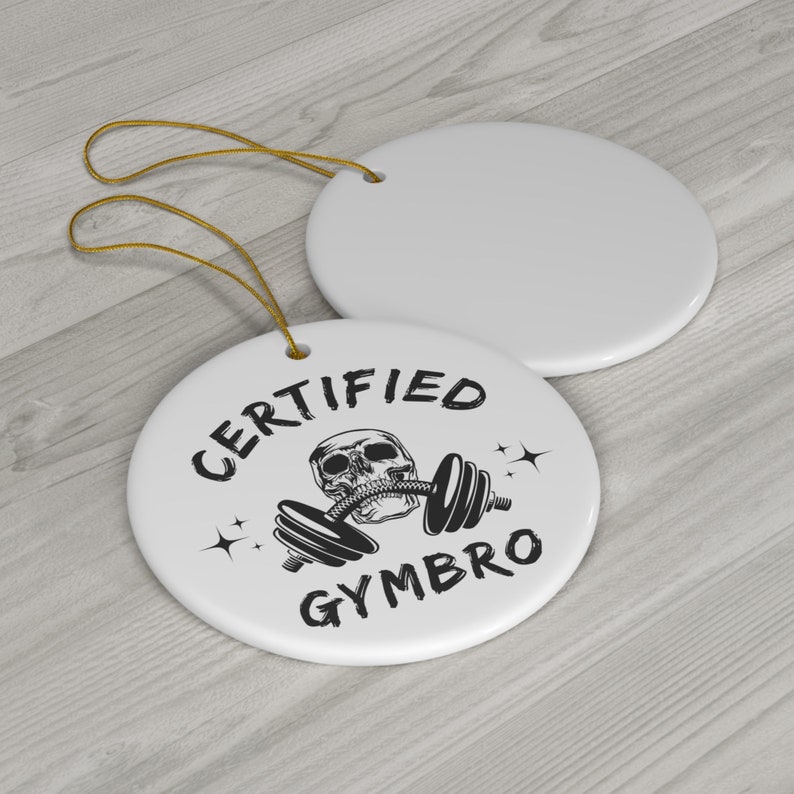 Weightlifting Ornament, Gymbro Ornament, Weightlifting Home Decor