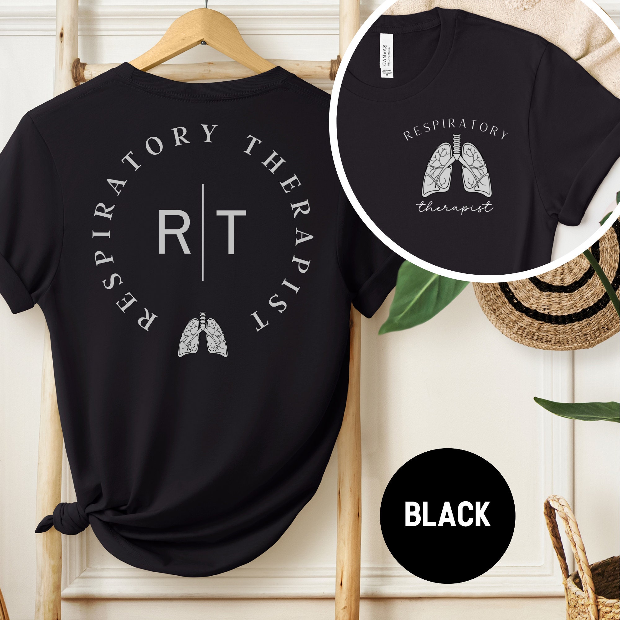 Respiratory Therapist Gift Shirt - Rt Care Week Appreciation, Colorful Lung Design, Unisex - View #10