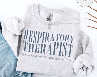Atemtherapeut-Sweatshirt, Atemtherapie-Pullover, Rt-Crewneck, Geschenk für RT, Pulmologen-Geschenke, NICU-RT-Geschenk, Mitarbeitergeschenk