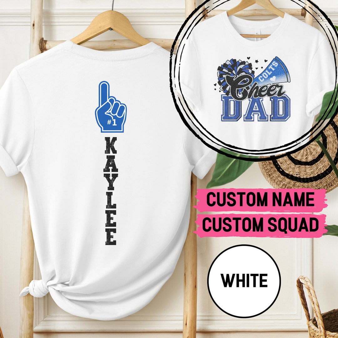 Personalized Cheer Dad Shirt, Cheerleading Dad T-shirt, Custom Cheer ...