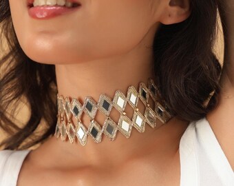 ネックレス・ペンダント Embellished choker Buy Swarovski Marquise Choker Necklace In 92.5 Sterling Silver