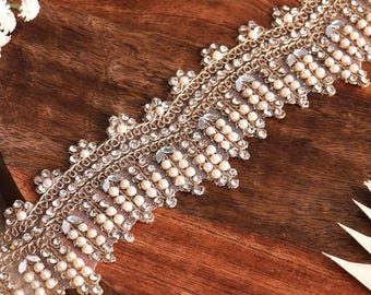 Cintura elegante con perle, catena in va di lusso da sposa, corpetto