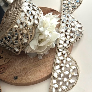 Gold Mirror Work Belt - Etsy display picture 1