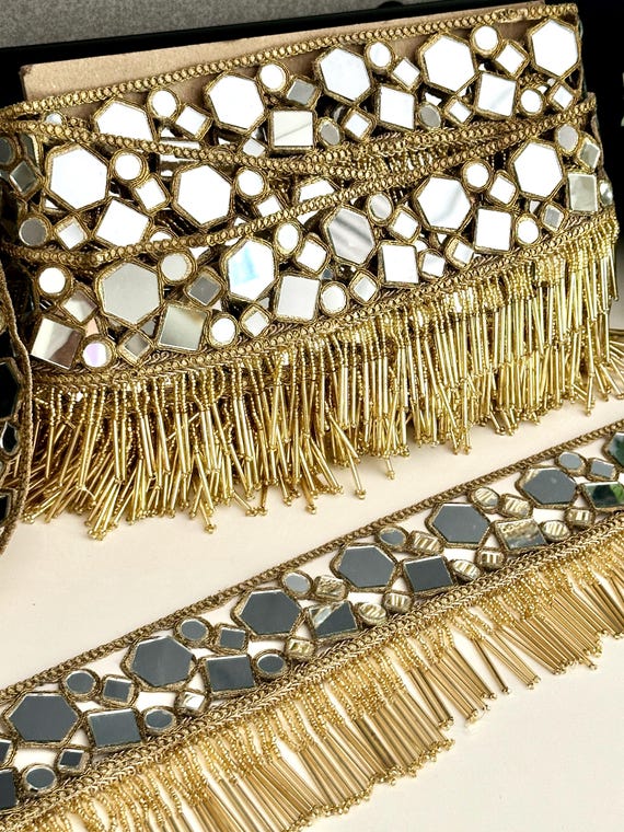 Boho Tassel Waist Band Fringe Belt Mirror Geometric Broad  display picture 2