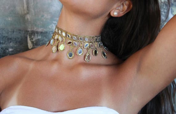 Studying silver, Italian, ethnic hip belt, Boho chic neck necklace Boho Silver Chain Belt: Handmade Ethnic Waist Accessory  main image 4