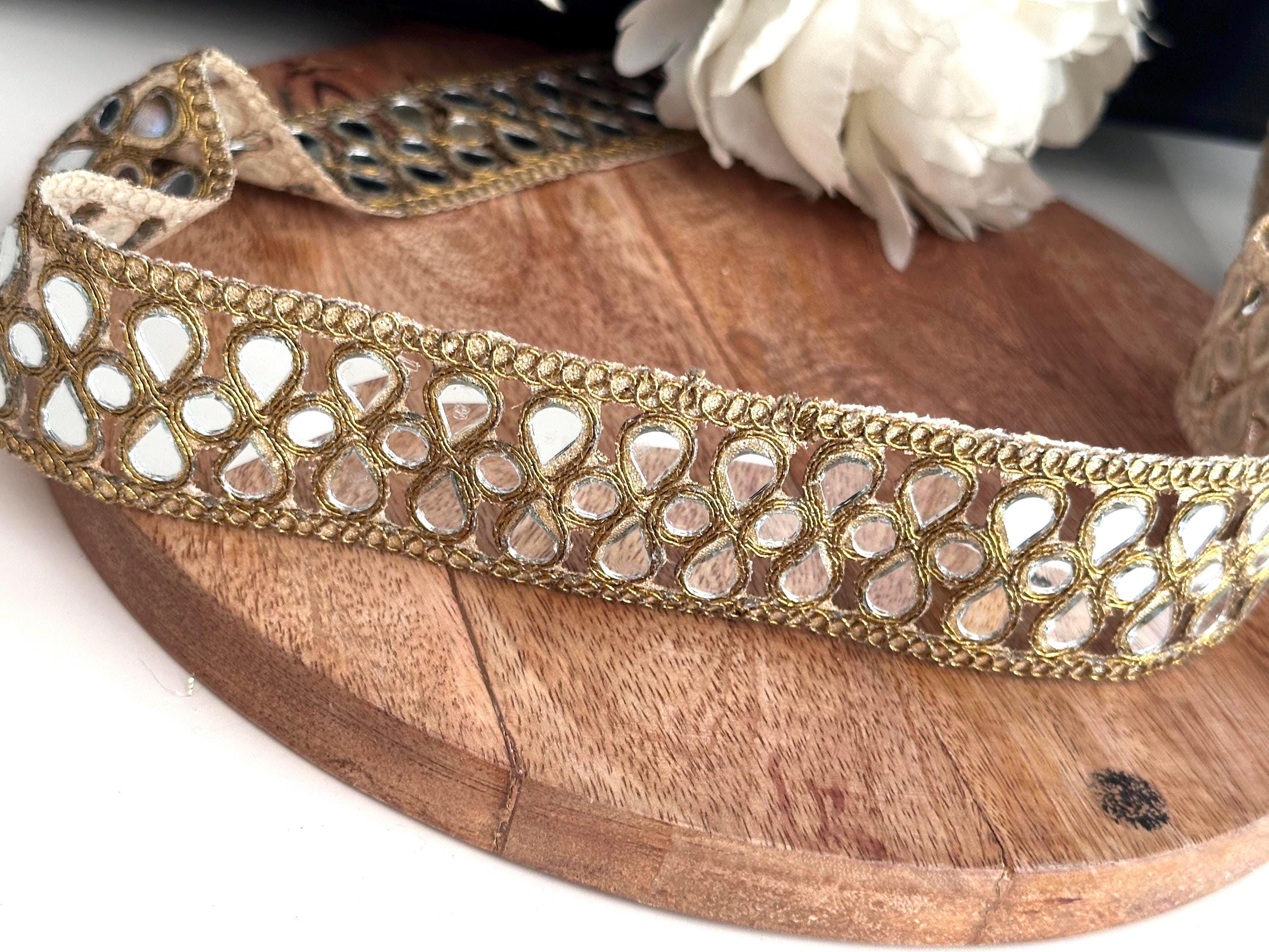 Vintage Inspired Mirror Belt Hand Embroidered Boho Waist  display picture 2
