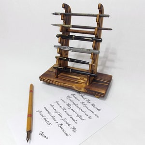 Pen stand rack holder desk top ink fountain pen display stand brush stand
