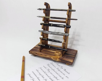 Pen stand rack holder desk top ink fountain pen display stand brush stand